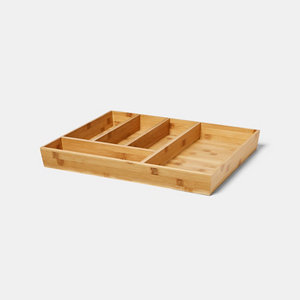 Range-couverts bambou "NITAKI 5" compartiments - L. 50 x P. 42cm