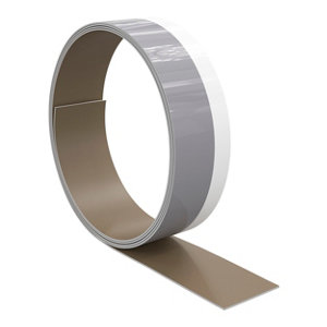 Bande de chant "Berberis" aspect verre blanc L. 300 cm x l. 4,2 cm