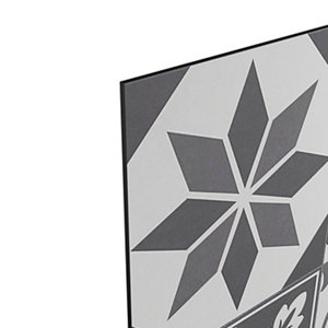 Crédence réversible carreaux de ciment / gris - l.180 x H.60 cm ep 3 mm