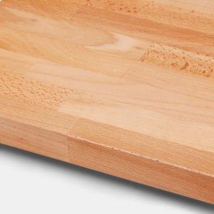 Plan de travail "Hinita" hêtre massif l.260 x P.62 x Ép. 4 cm