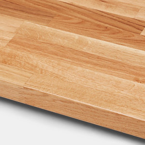 Plan snack "Hinita" chêne massif l.180 x P.62 x Ép. 4 cm