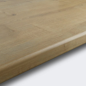 Plan de travail en stratifié aspect chêne l.180 x P.62 x Ép. 2,8 cm