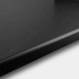 Plan de travail en stratifié aspect pierre foncé l180 x P62 x Ep2,8cm