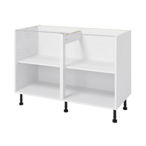 Caisson bas blanc - L. 120 x H. 87 x P. 57cm