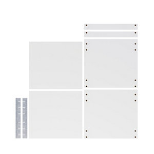 lot étagère pour 1/2 colonne blanc l. 60 cm x P.57 cm