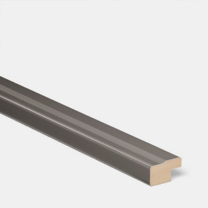 Corniche cache-lumière "Chia" gris l.240 x h.3,5 cm