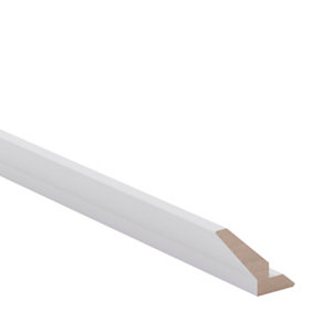 Corniche cache-lumière "Alpinia" blanc l.240 x h.7,5 cm