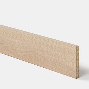 Plinthe "Coline" chêne clair - L. 2.4m x H. 15cm
