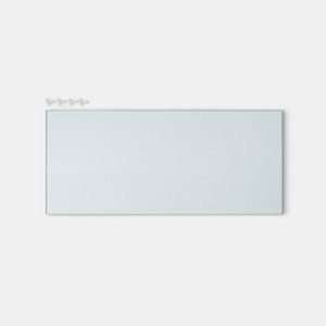 Étagère en verre pour caisson l. 55.85 cm x P.27.35 cm, 2 pièces