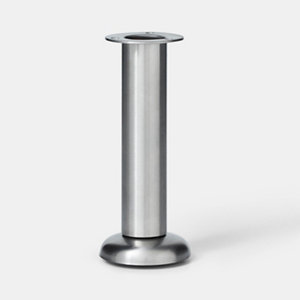 4 pieds pour meuble de cuisine métal - H. 15cm / 16.5cm x ø 6cm x4