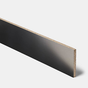 Plinthe décor inox - L. 2.4m x H. 15cm