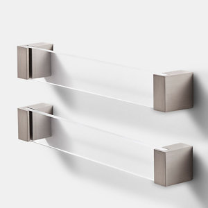 Lot de 2 poignées Transparent "Mulco" L. 20.7