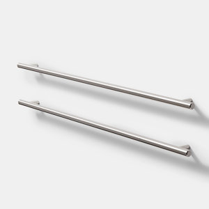 Lot de 2 poignées effet nickel brossé "Annatto" L 51,0 cm