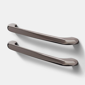 lot 2 poignées argent "Condio" L 22.5 cm