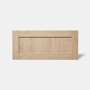 Façade 1 casserolier ou sur-hotte 80cm "Coline" chêne clair - L. 79.7 x H. 35.6cm