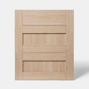 Façade 1 tiroir + 2 casseroliers 60cm "Coline" chêne clair - L. 59.7 x H. 71.5cm