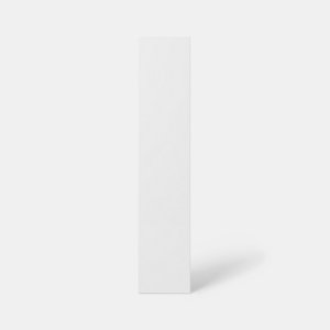 Façade 1 porte 15cm "Dorice" blanc brillant - L. 14.7 x H. 71.5cm
