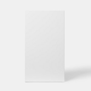 Façade 1 porte 40cm "Dorice" blanc brillant - L. 39.7 x H. 71.5cm