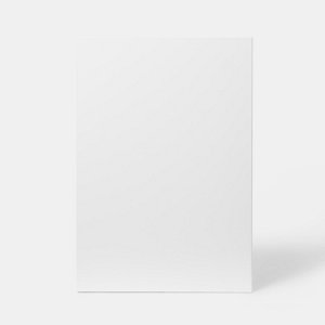 Façade 1 porte 50cm "Dorice" blanc brillant - L. 49.7 x H. 71.5cm