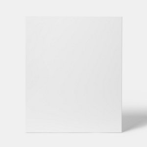 Façade 1 porte 60cm "Dorice" blanc brillant - L. 59.7 x H. 71.5cm