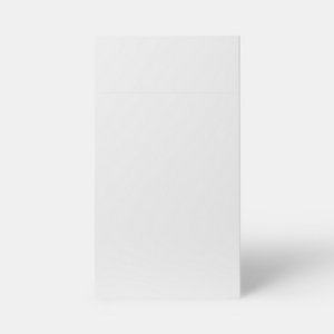 Façade 1 porte + 1 tiroir 40cm "Dorice" blanc brillant - L. 39.7 x H. 71.5cm