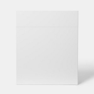 Façade 1 porte + 1 tiroir 60cm "Dorice" blanc brillant - L. 59.7 x H. 71.5cm