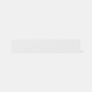 Bandeau four 60cm ""Dorice"" blanc brillant - L. 59.7 x H. 11.5cm