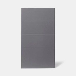 Façade 3 tiroirs + 1 casserolier "Stevia" gris anthracite l.39,7 x h.71,5 cm