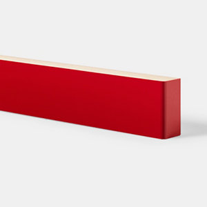 Bandeau four "Stevia" rouge l.59,7 x h.5,8 cm