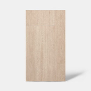 Façade 1 porte + 1 tiroir "Chia" chêne clair l.39,7 x h.71,5 cm