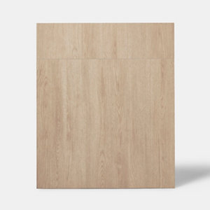 Façade 1 porte + 1 tiroir "Chia" chêne clair l.59,7 x h.71,5 cm