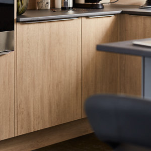 Façade de cuisine électro "Chia" chêne clair l.59,7 x h.68,7 cm