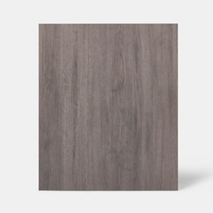 Façade 1 porte 60cm "Basilie" chêne gris - L. 59.7 x H. 71.5cm