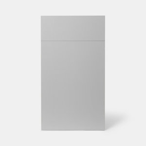Façade 1 porte + 1 tiroir 40cm "Adèle" gris mat - L. 39.7 x H. 71.5cm