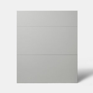 Façade 1 tiroir + 2 casseroliers 60cm "Adèle" gris mat - L. 59.7 x H. 71.5cm