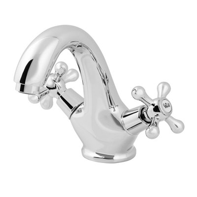 Mélangeur de lavabo en laiton chromé GoodHome Etel - vue 2