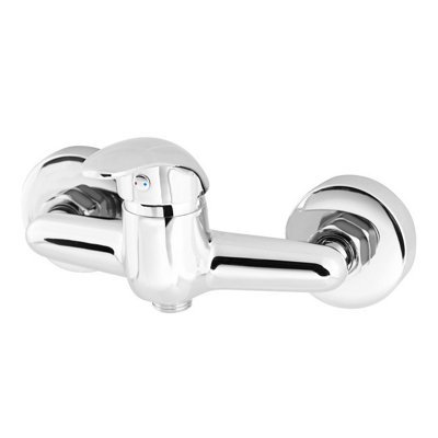 Mitigeur de douche entraxe 150 mm GoodHome Eidar en laiton chromé - vue 2