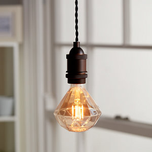 Ampoule à filament LED diamant E27 40W 1800K