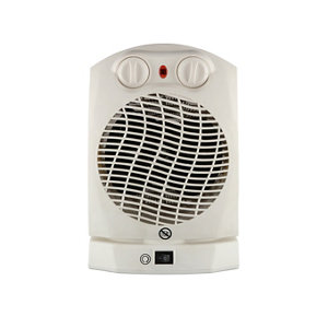 Radiateur soufflant oscillant blanc 2000 W