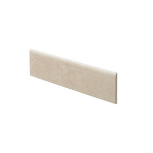 Plinthe "Kamamey" crème - l. 7,5 x L. 33 cm