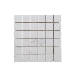 Mosaïque "Elegance Marble" blanc - l. 30 x L. 30 cm