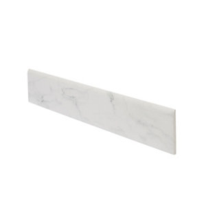 Plinthe "Elegance Marble" blanc - 8 x 45 cm