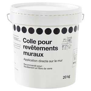 Colle blanche prête à l'emploi pour revêtement muraux - 20 kg