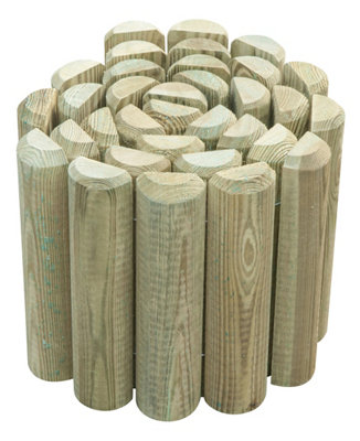 Bordure demi rondin Blooma 180 x h.15 cm - vue 1