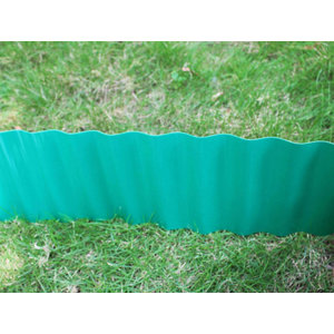 Bordure PVC - Vert - Long. 9 m x Haut. 15 cm