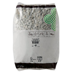 Gravier marbre blanc concassé - Sac de 25 kg