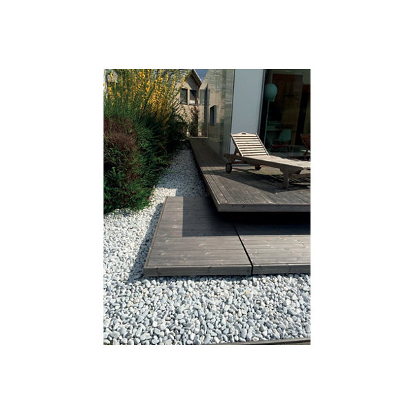Galet Gris Bleu Jardinex 40/60 Mm - Sac 25 Kg - Galets Décoratifs Naturels Pour Jardin Et Massifs