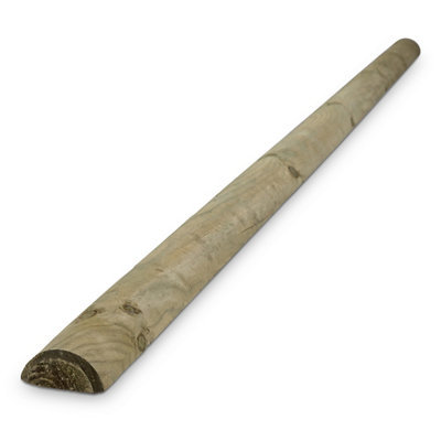 Demi rondin en bois Blooma en pin H.240 cm - vue 2