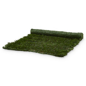 Haie artificielle 3 couleurs vert/marron - H. 1 m x L. 3 m