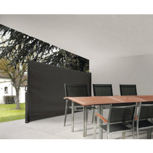 Store occultant horizontal gris L. 1,6 m x H. 3 m